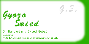 gyozo smied business card
