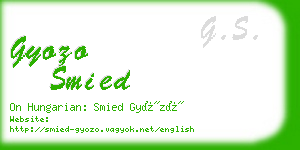 gyozo smied business card